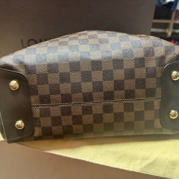 AUTHENTIC Louis Vuitton Duomo Hobo Damier Ebene Hobo Brown - Picture 4 of 7